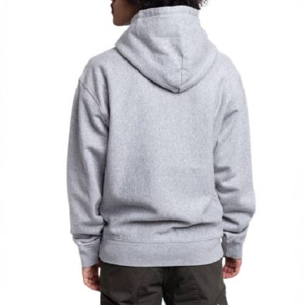 Stussy Basic Embroidered Pullover Grey Hoodie