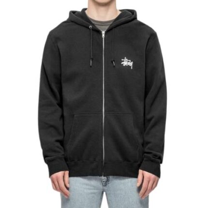 Stussy Fire Dragon Zip Black Hoodie