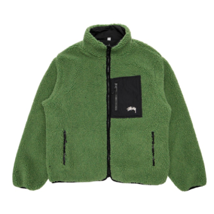 Stussy Green 8 Ball Jacket