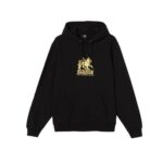Stussy Lion Embroidered Black Hoodie