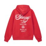 Stussy World Tour Red Hoodie-back