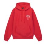 Stussy World Tour Red Hoodie