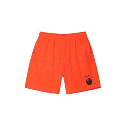 Stussy 8 Ball Mesh Orange Shorts