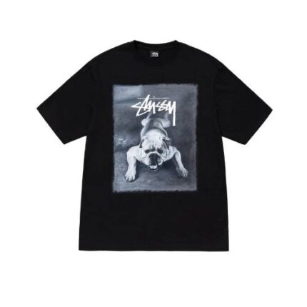 Stussy Bulldog Black Tee For Men's
