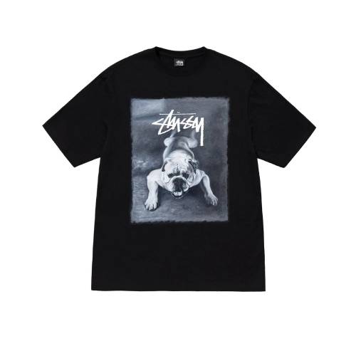 Stussy Bulldog Black Tee For Men's