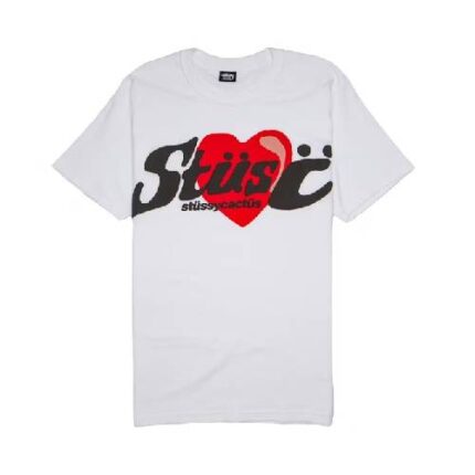 Stussy Cactus Plant Flea Market Heart Shirt