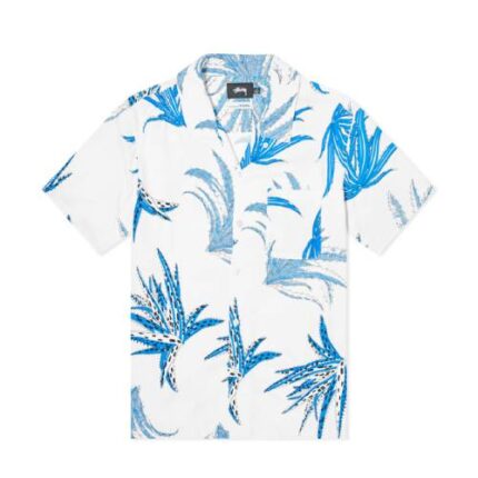 Stussy Cactus Rayon Linen White Shirt