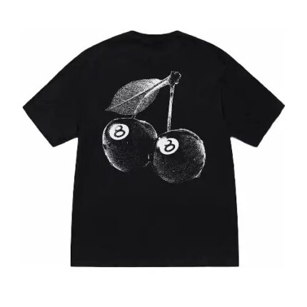 Stussy Cherries Black Tee Shirt
