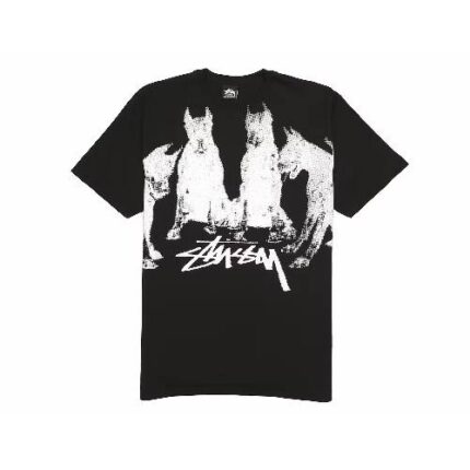 Stussy Doberman Black Tee Men's