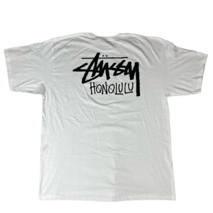 Stussy Honolulu White T Shirt