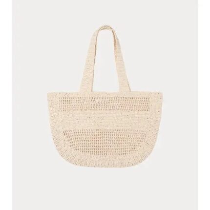 Stussy Ivory Woven Tote Bag