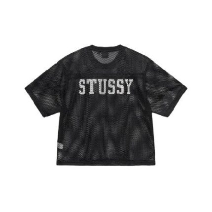 Stussy Jersey 80 Mesh Black T Shirt