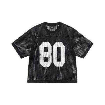 Stussy Jersey 80 Mesh Black T Shirt