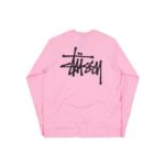Stussy Long Sleeve Pink Shirt