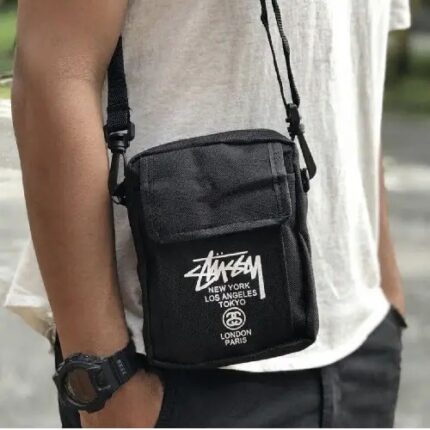 Stussy New Crossbody Small Black Bag