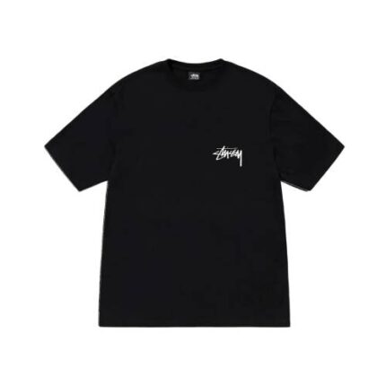Stussy Orange Dice Out Black Tee