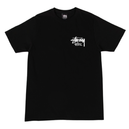 Stussy Seoul Logo Black Tee