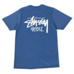 Stussy Seoul Logo Blue Tee