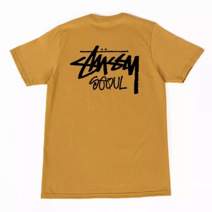 Stussy Seoul Logo Mustard Tee