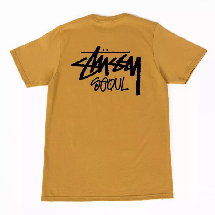 Stussy Seoul Logo Mustard Tee