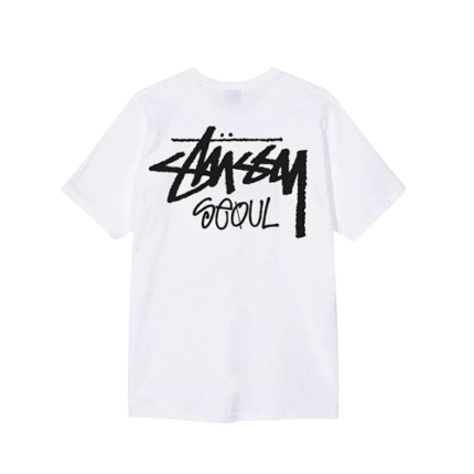 Stussy Seoul Logo White Tee