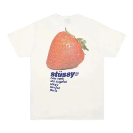 Stussy Strawberry White T Shirt