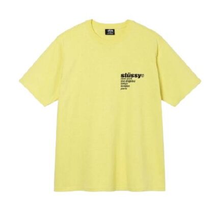 Stussy Strawberry Yellow T Shirt