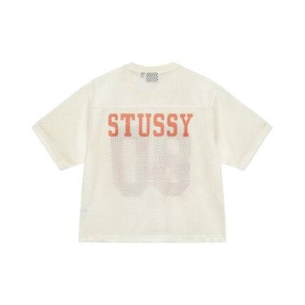 Stussy Team Jersey Mesh Natural T Shirt