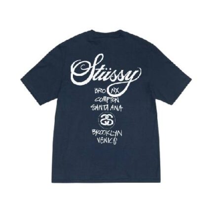 Stussy World Tour Navy Tee