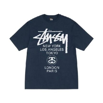 Stussy World Tour Navy Tee