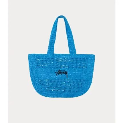 Stussy Woven Tote Blue Bag