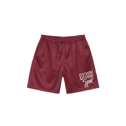 Stussy Sport Mesh Maroon Short
